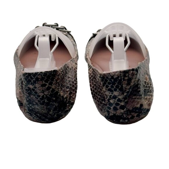Women's Shoes SE BOUTIQUE Sam Edelman Camden Python Print Ballet Flats Size 7 - Picture 4 of 12